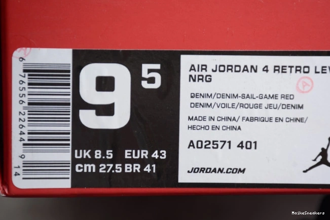 MaikeSneakers Denim Nike Air Jordan Levi's AO2571-401 x 4 0807